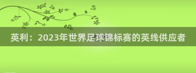 世界杯足球：英利：2023年世界足球锦标赛的英线供应者