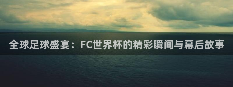 世界杯直播网：全球足球盛宴：FC世界杯的精彩瞬间与幕后故事